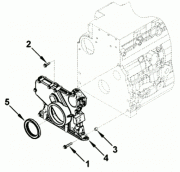 Крышка переднего блока шестерен Cummins 4ISBe 185 Крышка переднего блока шестерен Cummins 4ISBe 185